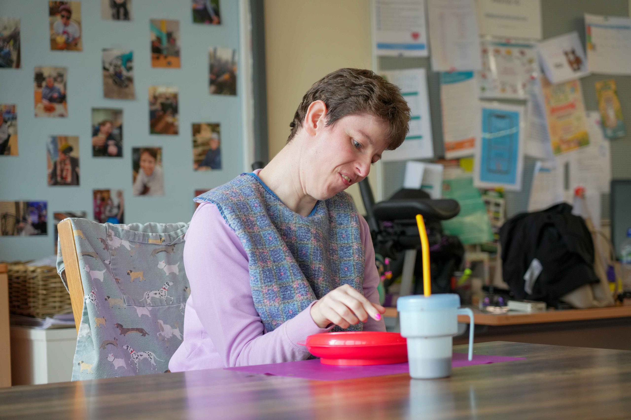 A person we support at home